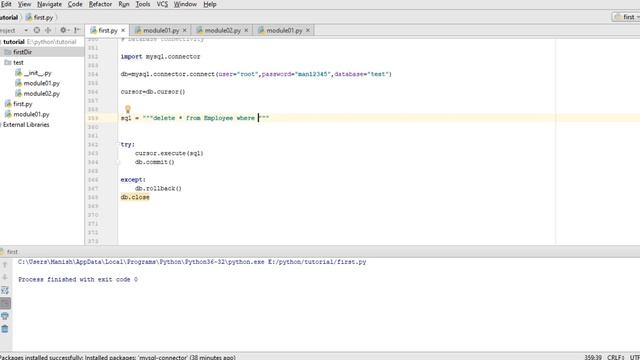 Update and delete records in mysql | DML in python | Lecture 37 смотреть онлайн