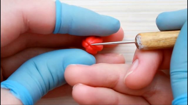 Miniature pepper. Tutorial. Polymer clay. Миниатюрный перец из полимерной глины. смотреть онлайн
