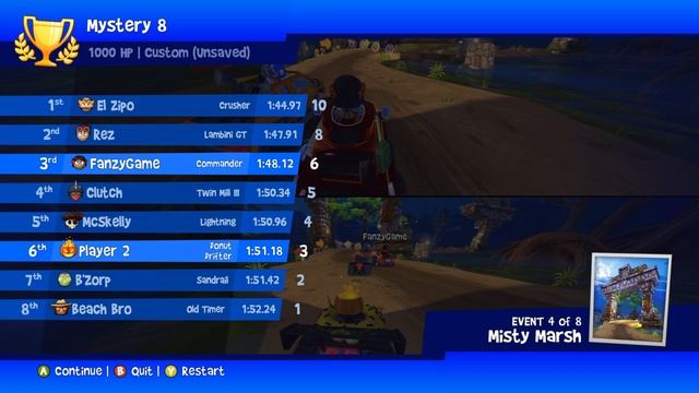 Leilani ft Commander vs Mr. Happy ft Donut Drifter - Beach Buggy Racing 2 Island Adventure смотреть онлайн