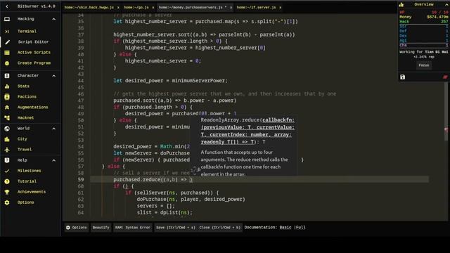 Purchased Servers - Ep 10 - Bitburner смотреть онлайн