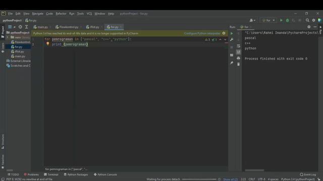Struktur Kontrol Python (if - elif - for - while) смотреть онлайн