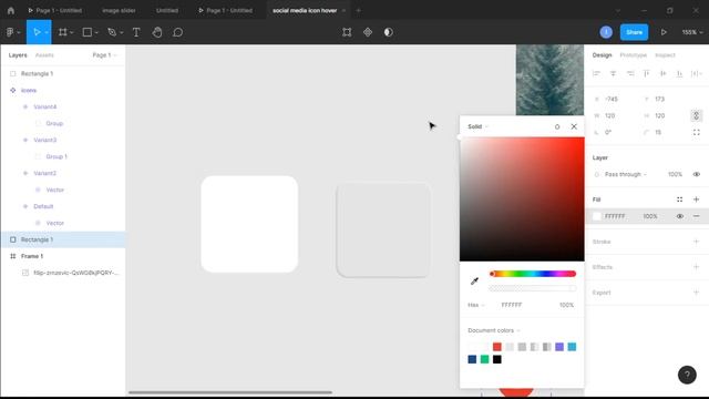 How to create a shiny glass social media icon hover effect in figma | Glassmorphism (2022) смотреть онлайн