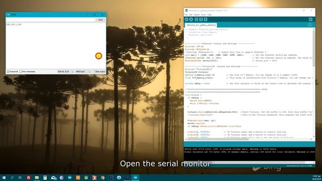 Virtuino - Ethernet connection with Arduino UNO - getting started tutorial смотреть онлайн
