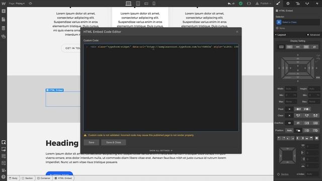 Embed custom HTML - Webflow tutorial смотреть онлайн
