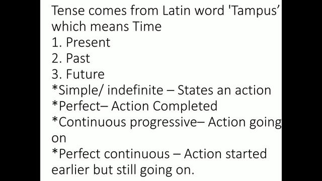 Tenses Part-1 смотреть онлайн