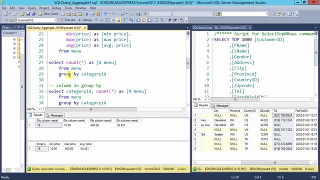 สอน SQL: การใช้งาน Aggregate function, GROUP BY, HAVING смотреть онлайн