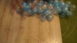 Сердце из шариков. Heart from balloons.