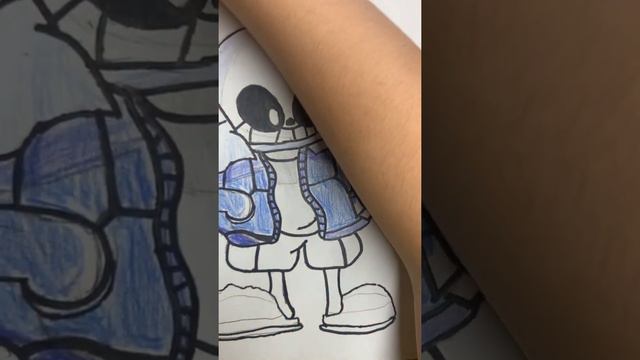 Draw San’s from undertale and fnf Indie Cross style *not tutorial* смотреть онлайн
