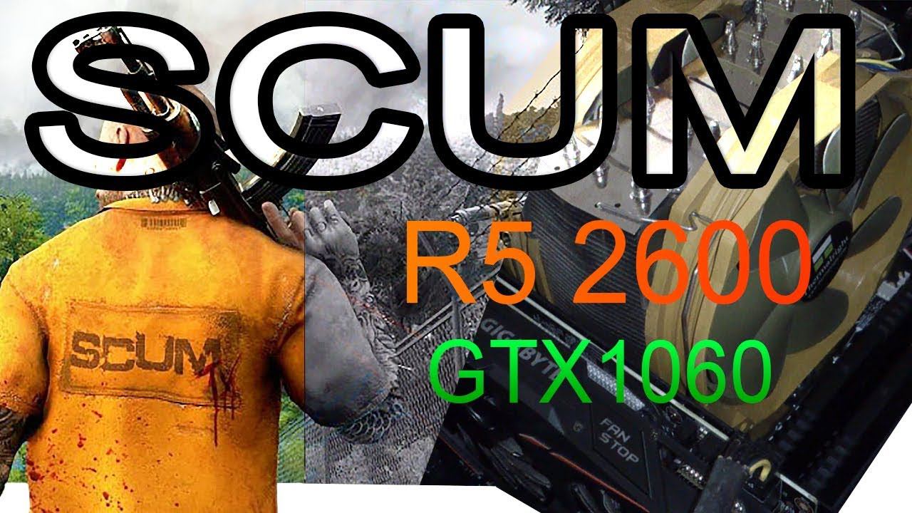 Игра на выживание SCUM Ryzen 5 2600 OC 4000MHz смотреть онлайн