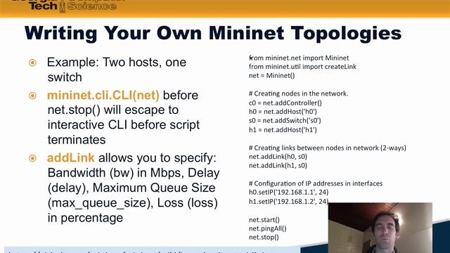 Module 3.4: Mininet and the Mininet Python API смотреть онлайн
