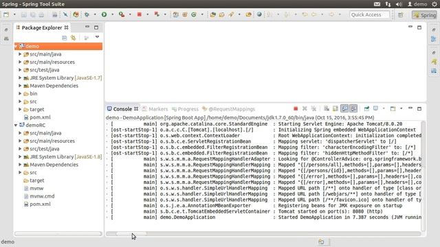 Changing Tomcat Port to Run Multiple Spring Boot Application From the IDE смотреть онлайн