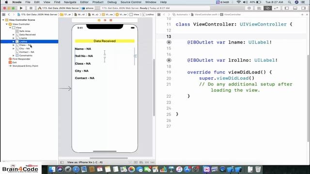 How to Get Data From Live JSON File Like WebAPI in Swift 5 XCode | Hindi | Easiest JSON Parsing Dat смотреть онлайн