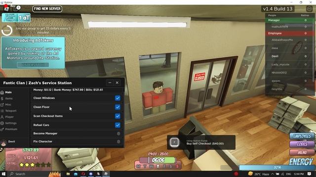 Zach's Service Station autofarm script смотреть онлайн