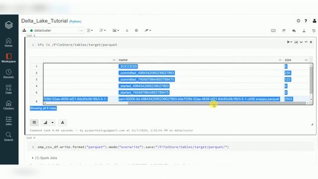 Delta Lake tutorial 2 : How to Create delta lake table By path #DeltaLake #DeltalakeTable смотреть онлайн