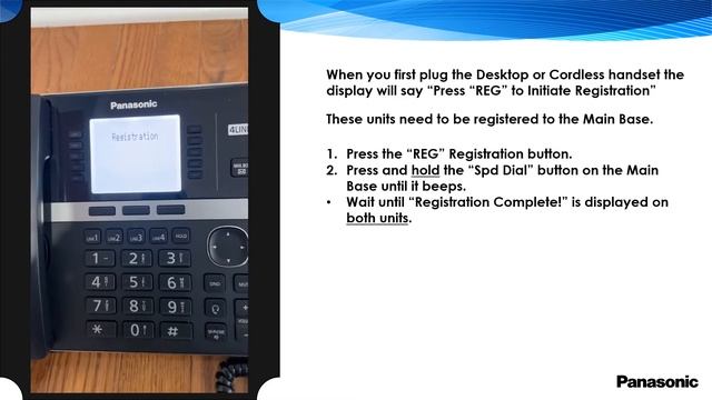 Panasonic - Telephones - KX-TGW420, KX-TGWA41, KX-TGWA40 - How to register additional units. смотреть онлайн