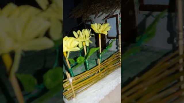 Украинская хата. Поделка сыну в школу 2019 год