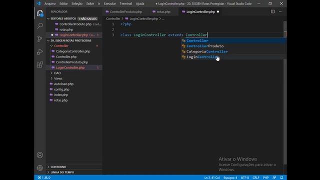 PHP - ROTAS PROTEGIDAS COM AUTENTICAÇÃO DE USUÁRIOS смотреть онлайн