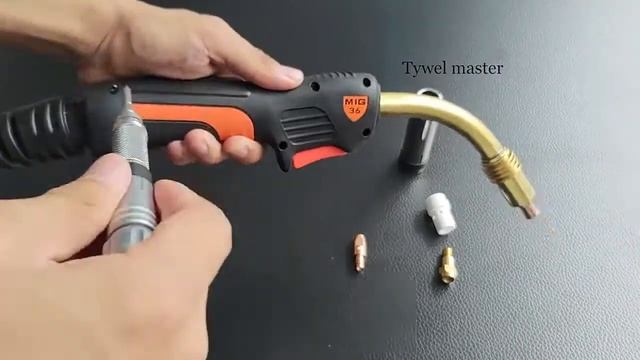 36KD MIG Torch Head 320A Solder Torch Consumables CuCrZr ECU 0.8/1.0/1.2mm EU Style MIG Welding смотреть онлайн