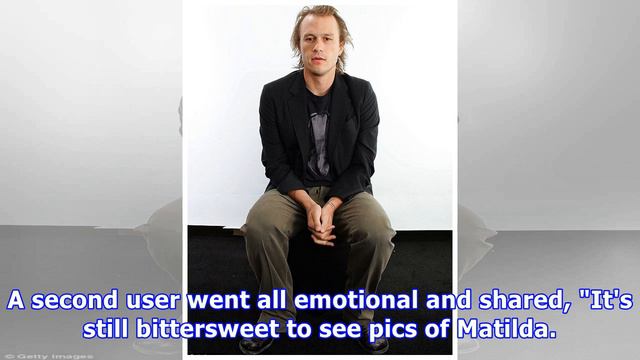 Heath ledger's 'mini-me' daughter matilda is all grown up in rare photo: 'it's still bittersweet' смотреть онлайн