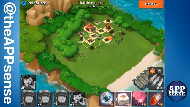 Relentless (15) Single Player Island - Boom Beach Walkthrough смотреть онлайн