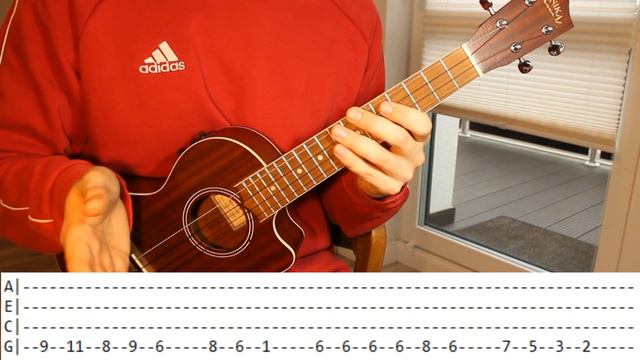 Attack On Titan - MY WAR Ukulele Tutorial with Tabs смотреть онлайн