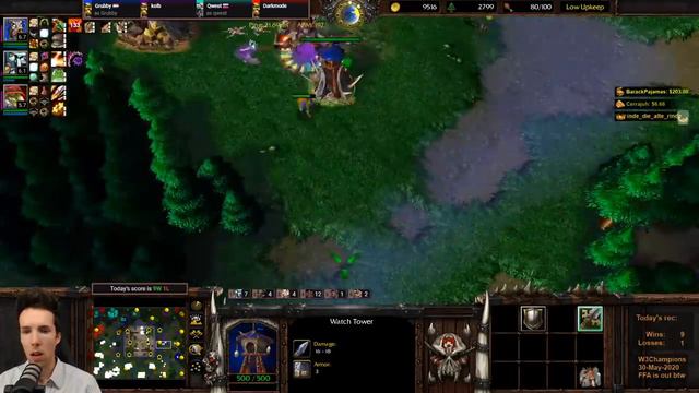 Grubby | WC3 FFA | LVL 10, 10, 10!! смотреть онлайн