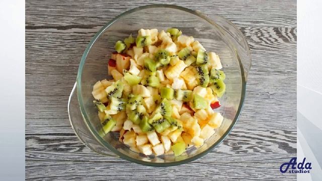 ★★КОРОННОЕ БЛЮДО КРЕМЛЕВСКОЙ КУХНИ★★ Фруктовый салат с творогом ★Рецепт, пошаговый, как приготовить смотреть онлайн