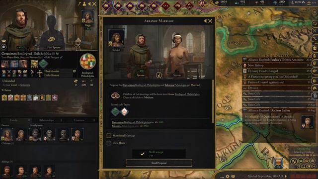MODDED Crusader Kings 3 | DESTROYING AN EMPIRE IN THE FUTURE! | Count to Emperor | Part II смотреть онлайн