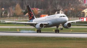 Брюсселец «тупанул» на новой полосе в Шереметьево. Посадка и руление #Airbus A319 #BrusselsAirlines.