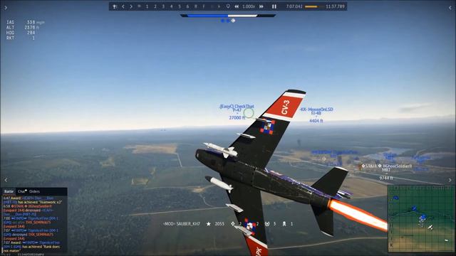 Air to Ground Missiles! - FJ-4B AKA: "F4JB" - War Thunder Missile Gameplay смотреть онлайн