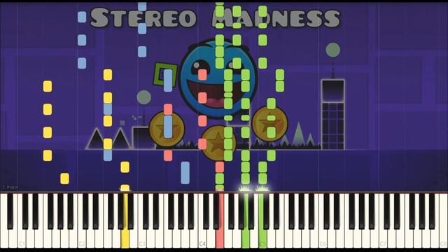 Stereo Madness - Geometry Dash | Piano Cover | Impossible смотреть онлайн
