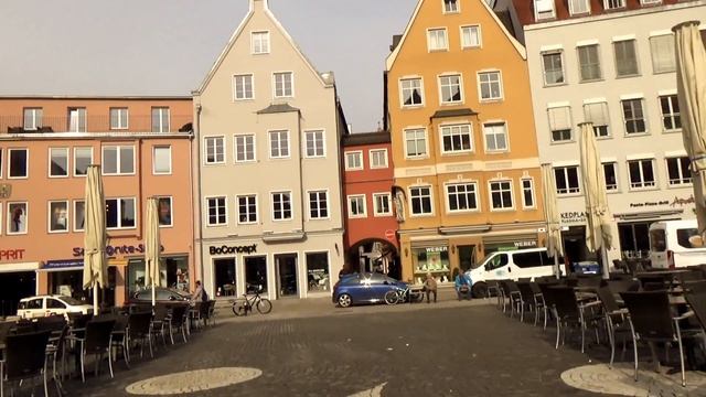 Walking through Augsburg, Germany/ Rundgang durch die Altstadt von Augsburg смотреть онлайн
