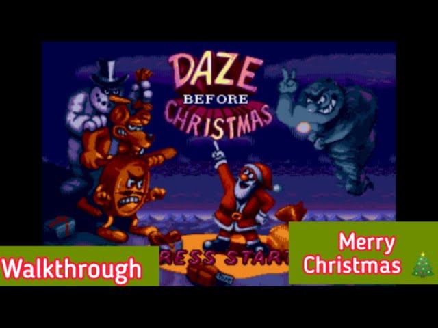 Daze Before Christmas Genesis Game Android walkthrough SNES ASMR Livestream смотреть онлайн