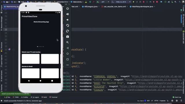 Movie Streaming App Part 6: Scrolling Behaviour With Sticky TabBar | Android Studio Tutorial смотреть онлайн