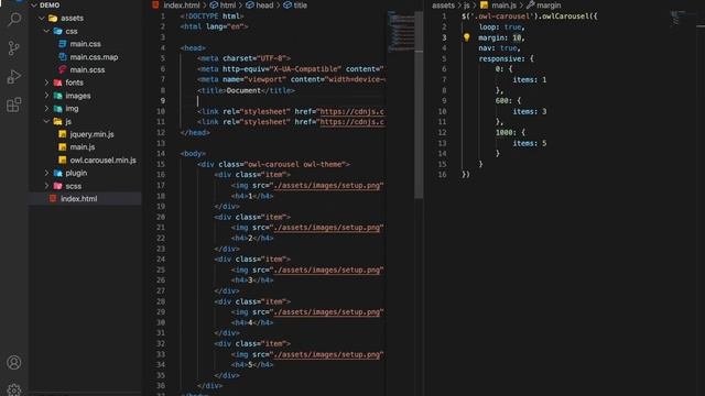 How to setup owl carousel - jquery by CDN - JAVASCRIPT TIPS смотреть онлайн