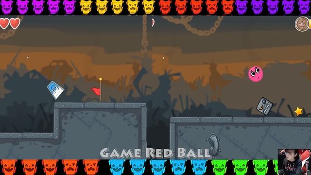 Happy Glass vs Love Balls in Red Ball 4 EPISODE 3 PERFECT 'BOX FACTORY' Game For Kids смотреть онлайн