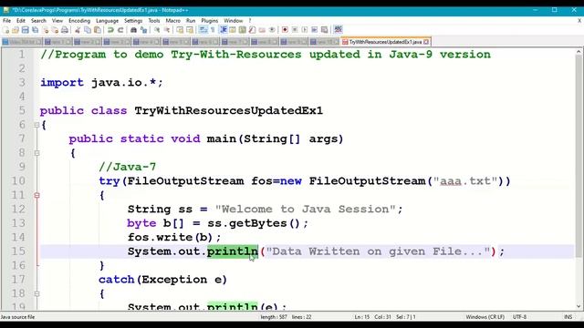 Java Try With Resources updated in Java9||Java Exception Handling||Java AutoClosable Resources||#35 смотреть онлайн