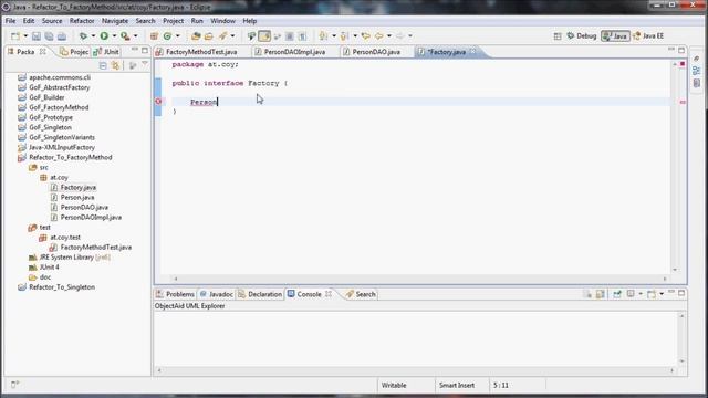 Java refactor to Factory Method смотреть онлайн