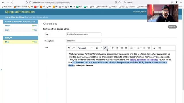 Adding TinyMCE (WYSIWYG) to Django Blog | Adding image plugin to TinyMCE | Learn21 смотреть онлайн