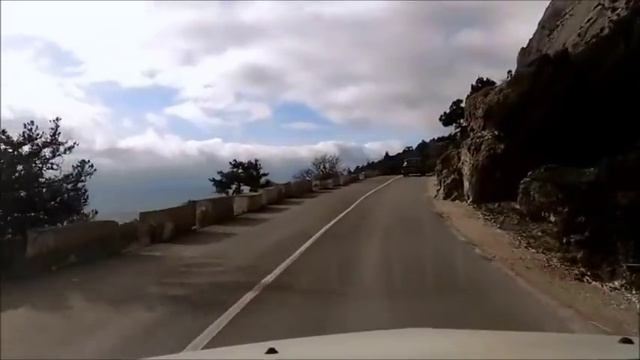 Новая дорога в Новый Свет из Судака. Красиво проехались. 2 января 2018 г. Крым в январе смотреть онлайн