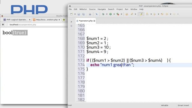 60 PHP scripting language Operators & Control structure смотреть онлайн