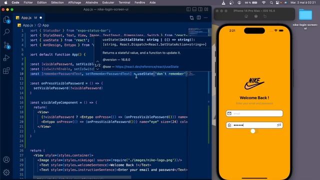 Nike login with React Native ( ASMR keyboard) смотреть онлайн