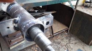 Самодельная почвофреза. Вал с ножами.