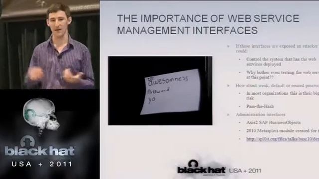 BlackHat 2011 - Real World Web Service Testing for Web Hackers смотреть онлайн