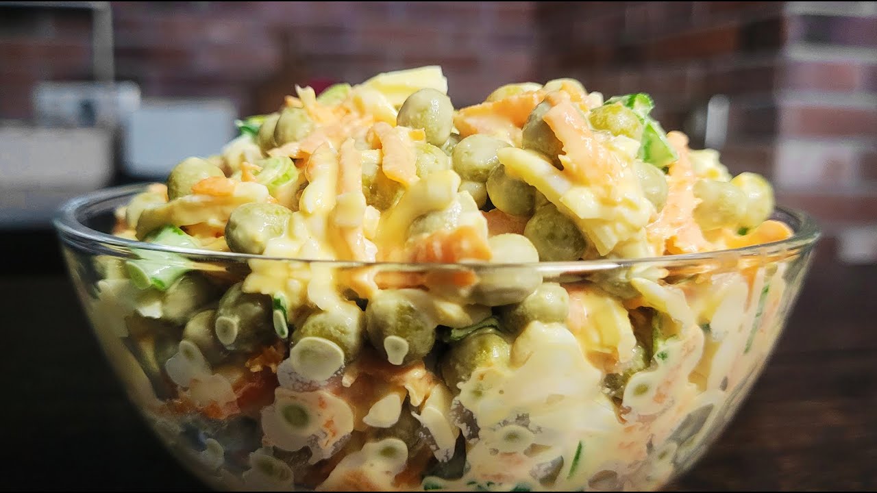 Съедят за минуту! Необыкновенно простой и БЮДЖЕТНЫЙ САЛАТ из обычного ГОРОШКА за 150 Рублей! смотреть онлайн