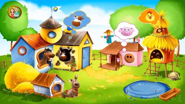 Веселая Ферма мульт Игра для Детей | Ухаживаем за Домашними Животными смотреть онлайн