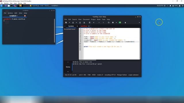Python User ID Program смотреть онлайн