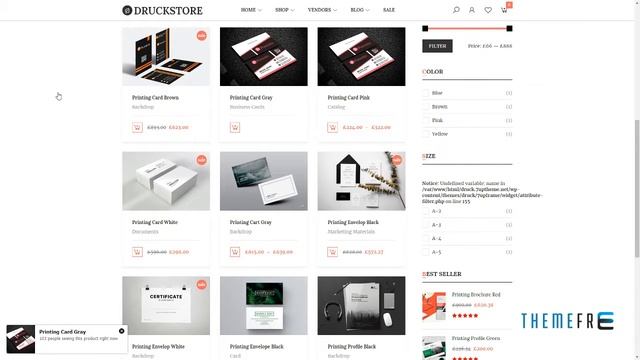 Druck - Print shop WooCommerce WordPress Theme Lorrin Kevork смотреть онлайн