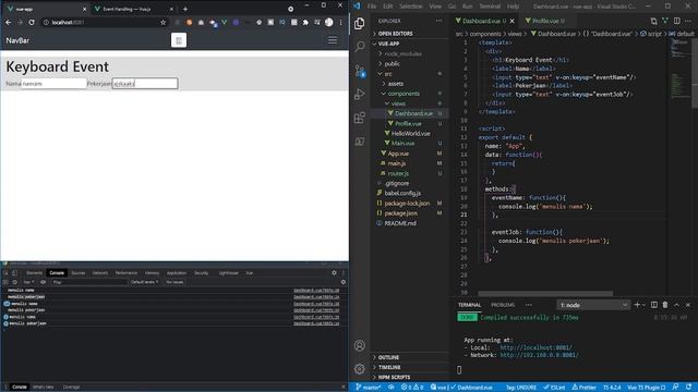 The Vue Tutorial - Course Vue 2 Keyboard Event #9 смотреть онлайн