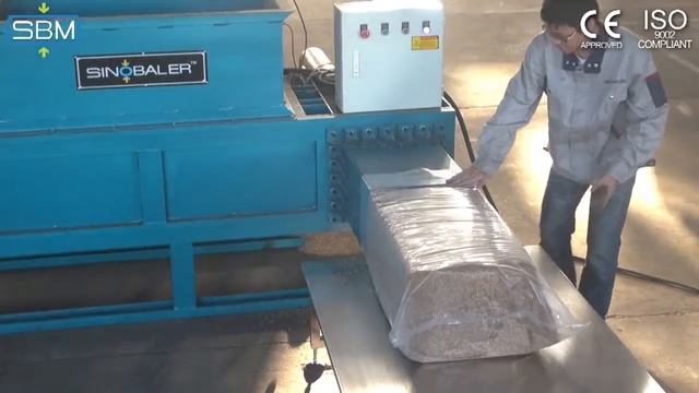 Горизонтальный пресс для опилок Sinobaler смотреть онлайн